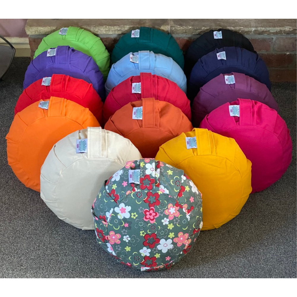 Round Zafu Buckwheat Meditation Cushion